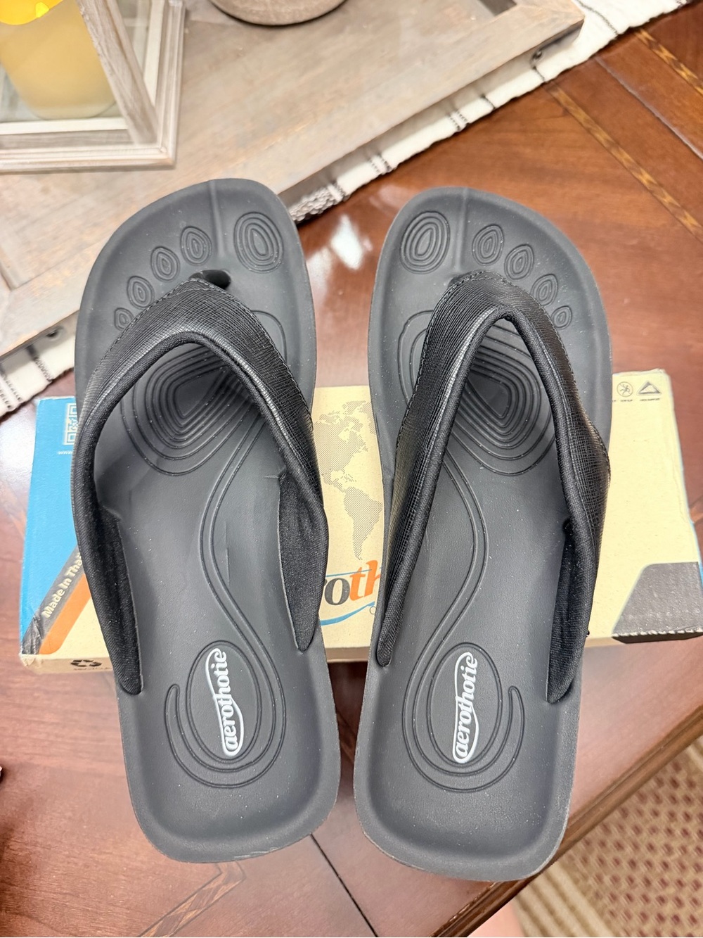 Arch support flip flops